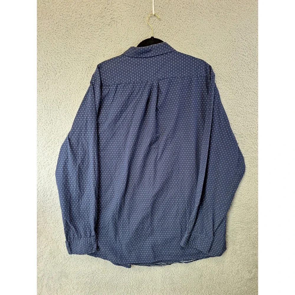 US Polo Assn. Casual Shirt Mens XLT Navy Blue‎ Classic Fit Collared Button Down